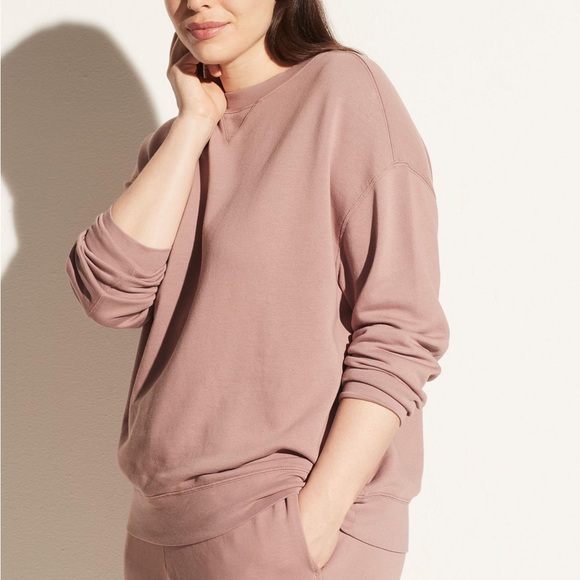 Vince pink Essential Relaxed Pullover - Picture 1 of 6